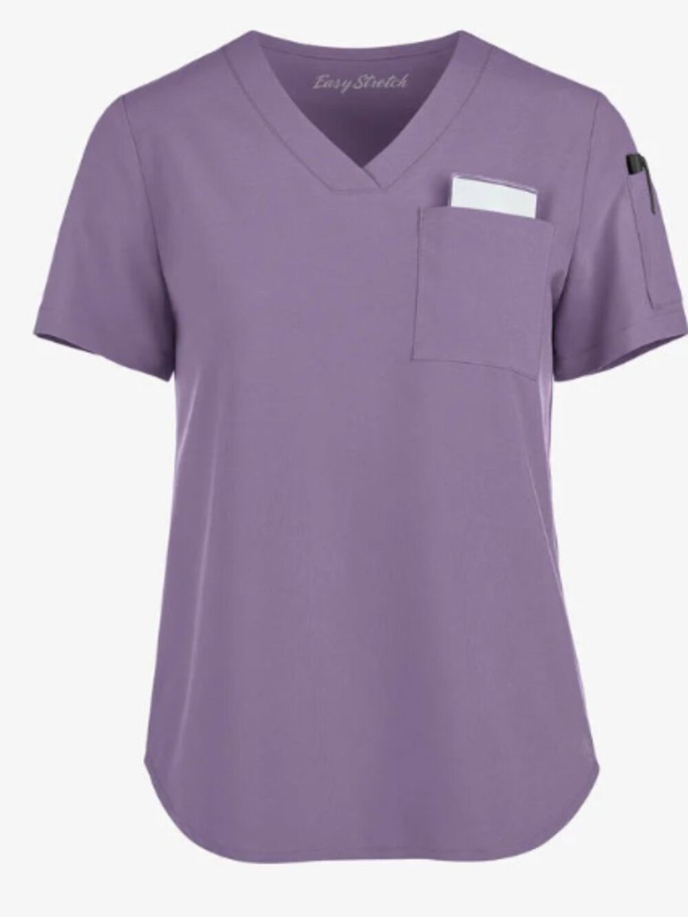 Easy STRETCH Chloe Women's 3-Pocket V-Neck XS-Purple Dusk